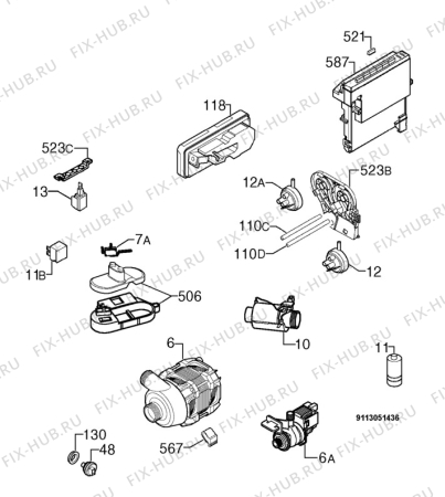 Взрыв-схема посудомоечной машины Kuppersbusch MGV6100 - Схема узла Electrical equipment 268